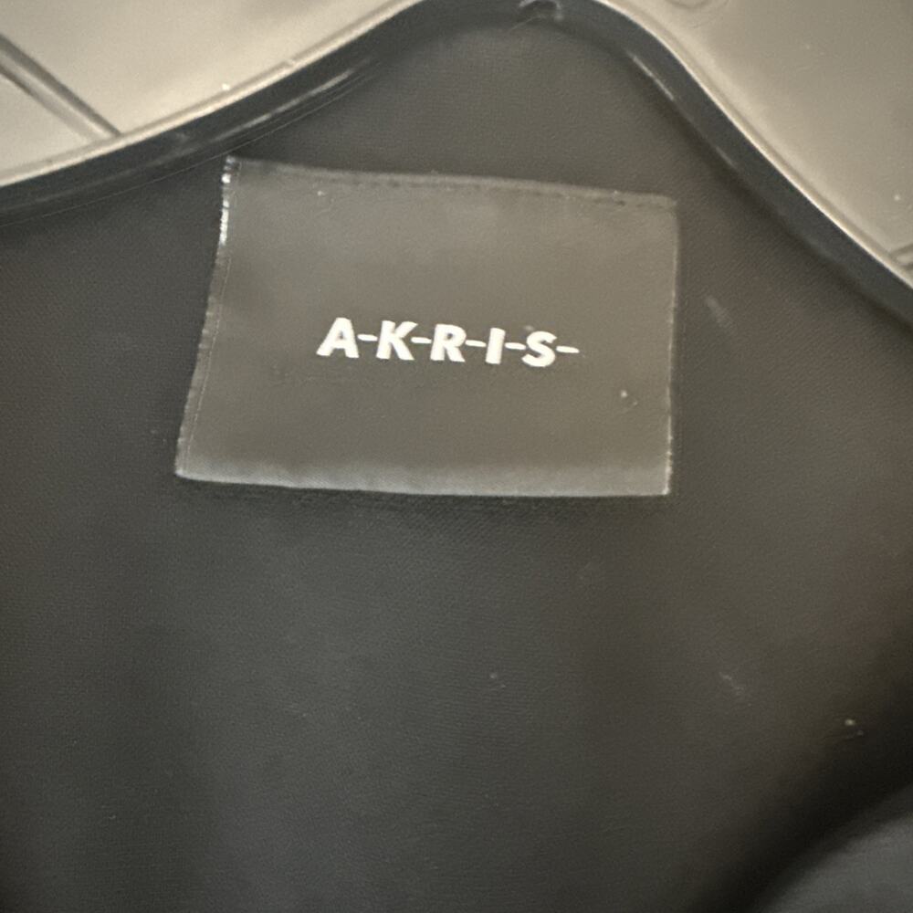 Akris Punto Black Zip Front Fit Flare Midi Dress Long Sleeve Pockets US 4 IT 40 - Picture 3 of 16